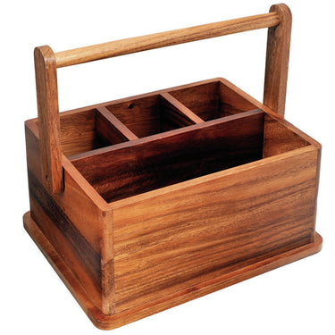 Natural Wooden BBQ Caddy